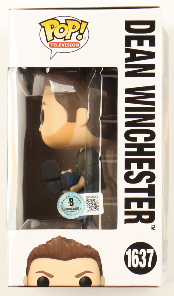 Jensen Ackles Signed "Supernatural: Join The Hunt" Dean Winchester #1637 Funko Pop! Vinyl Figure (Beckett) at PristineAuction.com Jensen Ackles Signed "Supernatural: Join The Hunt" Dean Winchester #1637 Funko Pop! Vinyl Figure (Beckett) at PristineAuction.com