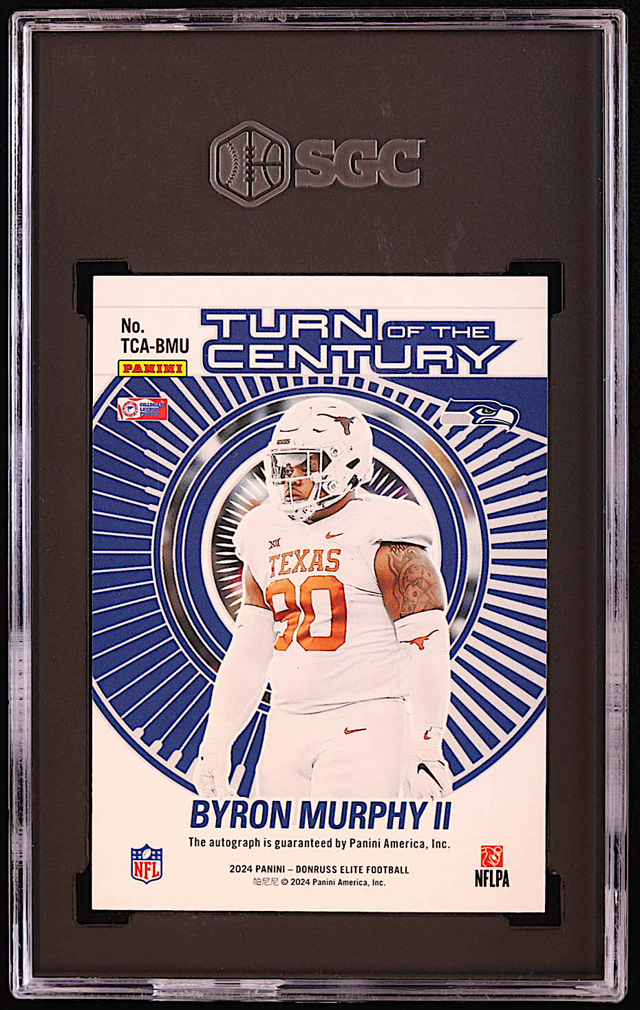 Byron Murphy II 2024 Elite Turn of the Century Autographs #12 RC #441/ ...