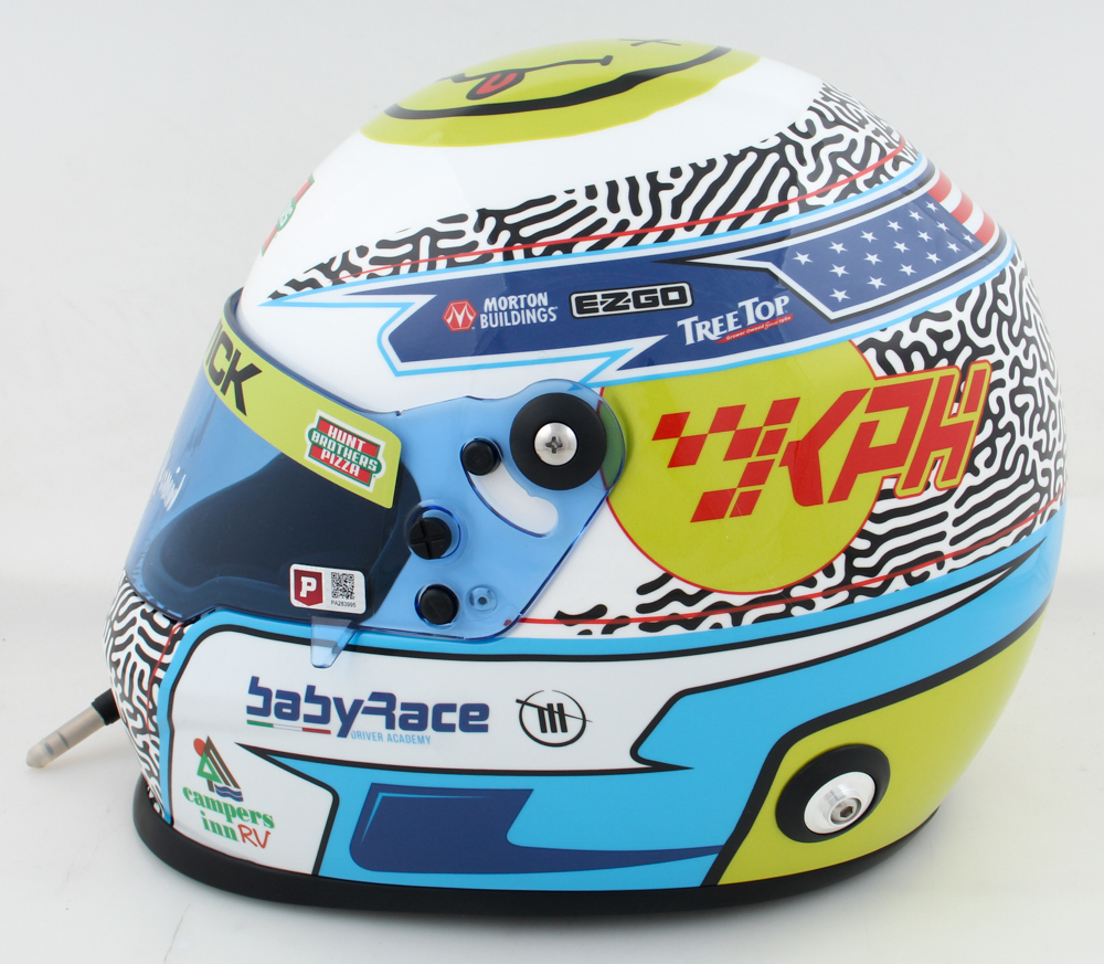 Keelan Harvick Signed NASCAR 2023 Hunt Brothers Pizza Full-Size Helmet (PA) at PristineAuction.com Keelan Harvick Signed NASCAR 2023 Hunt Brothers Pizza Full-Size Helmet (PA) at PristineAuction.com