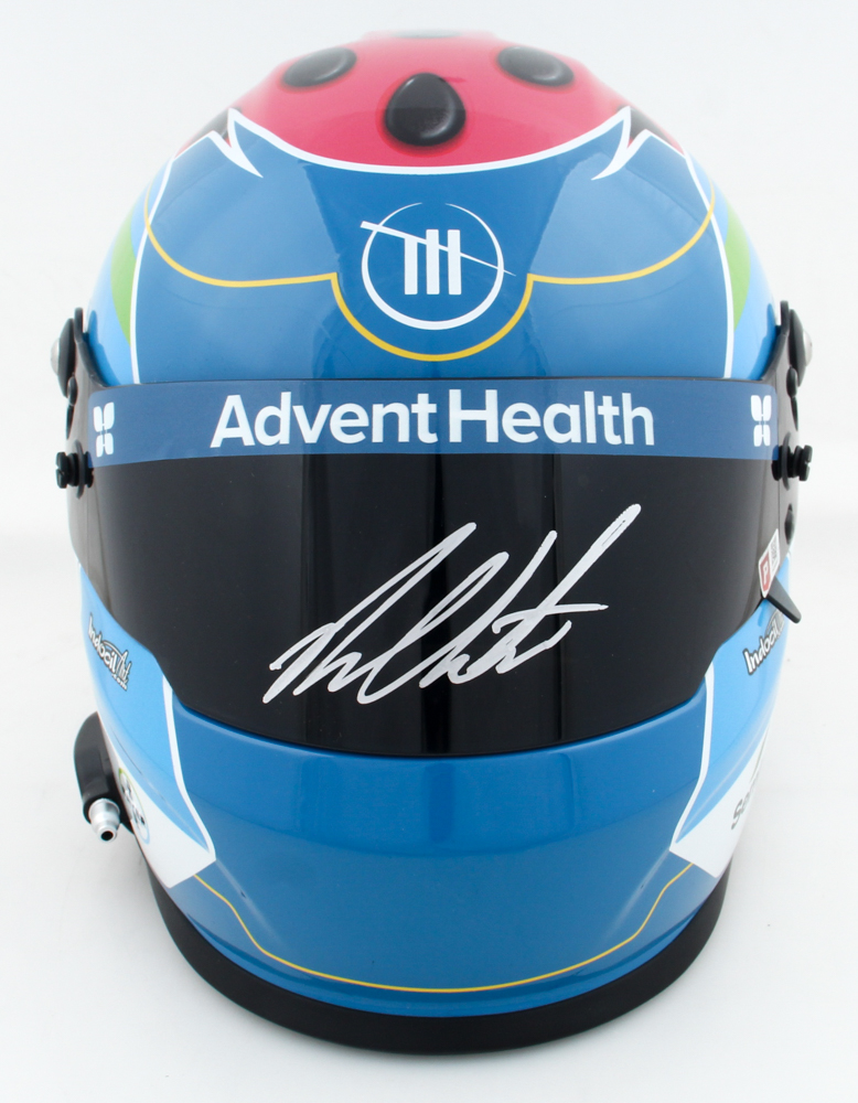 Ross Chastain Signed NASCAR Trackhouse Advent Health Full-Size Racing Helmet (PA) at PristineAuction.com Ross Chastain Signed NASCAR Trackhouse Advent Health Full-Size Racing Helmet (PA) at PristineAuction.com