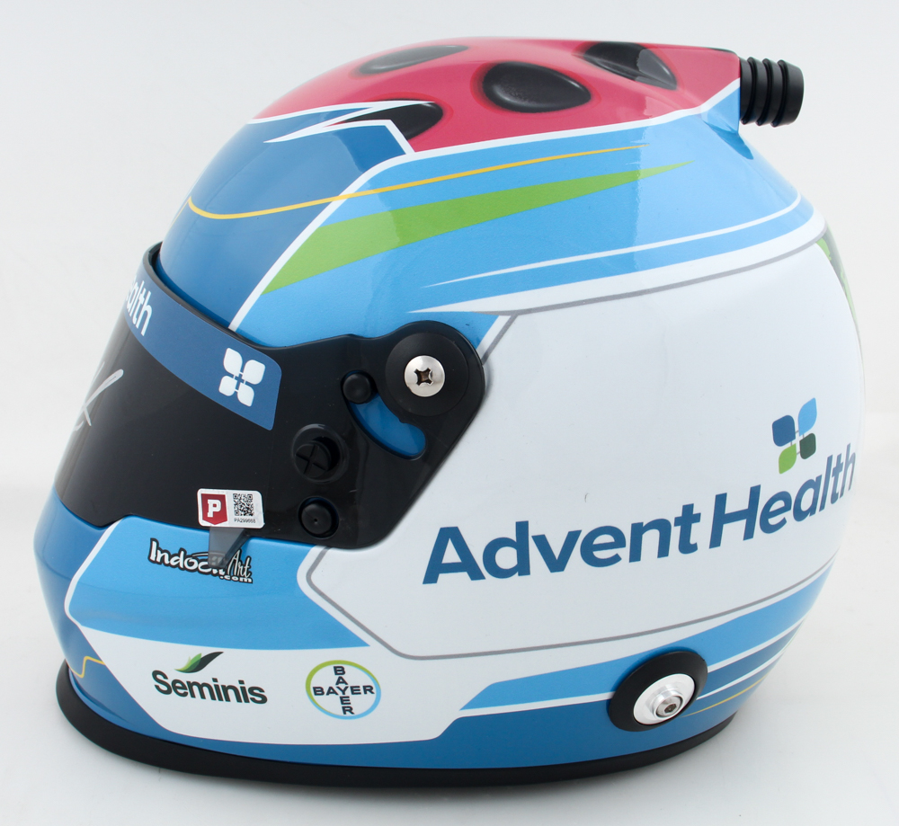 Ross Chastain Signed NASCAR Trackhouse Advent Health Full-Size Racing Helmet (PA) at PristineAuction.com Ross Chastain Signed NASCAR Trackhouse Advent Health Full-Size Racing Helmet (PA) at PristineAuction.com