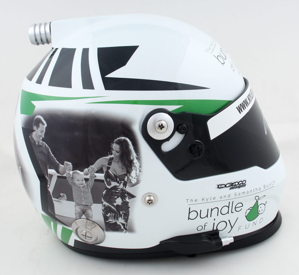 Kyle Busch Signed NASCAR Kyle Busch Foundation Bundle Of Joy Fund Full-Size Helmet (PA) at PristineAuction.com Kyle Busch Signed NASCAR Kyle Busch Foundation Bundle Of Joy Fund Full-Size Helmet (PA) at PristineAuction.com