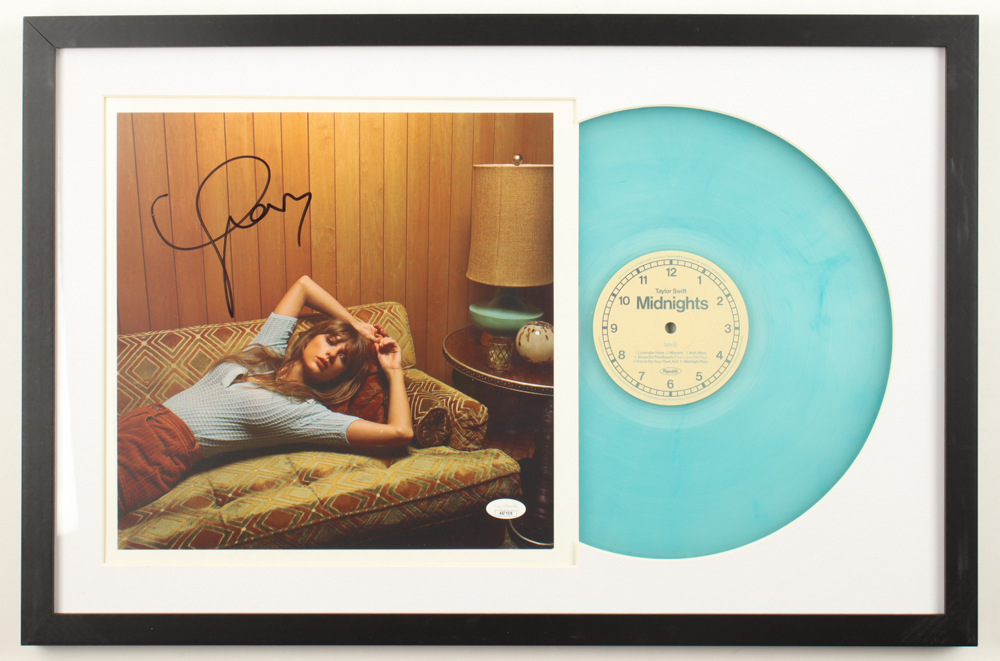 Taylor Swift Signed "Midnights" Custom Framed Record Album Sleeve Display (JSA) at PristineAuction.com Taylor Swift Signed "Midnights" Custom Framed Record Album Sleeve Display (JSA) at PristineAuction.com
