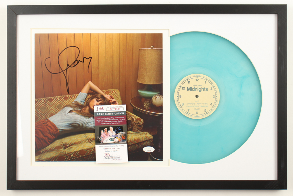 Taylor Swift Signed "Midnights" Custom Framed Record Album Sleeve Display (JSA) at PristineAuction.com Taylor Swift Signed "Midnights" Custom Framed Record Album Sleeve Display (JSA) at PristineAuction.com