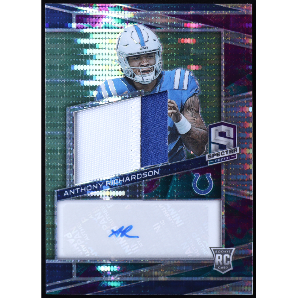 Anthony Richardson 2023 Panini Spectra Celestial #202 JSY AU #45/75 RC at PristineAuction.com