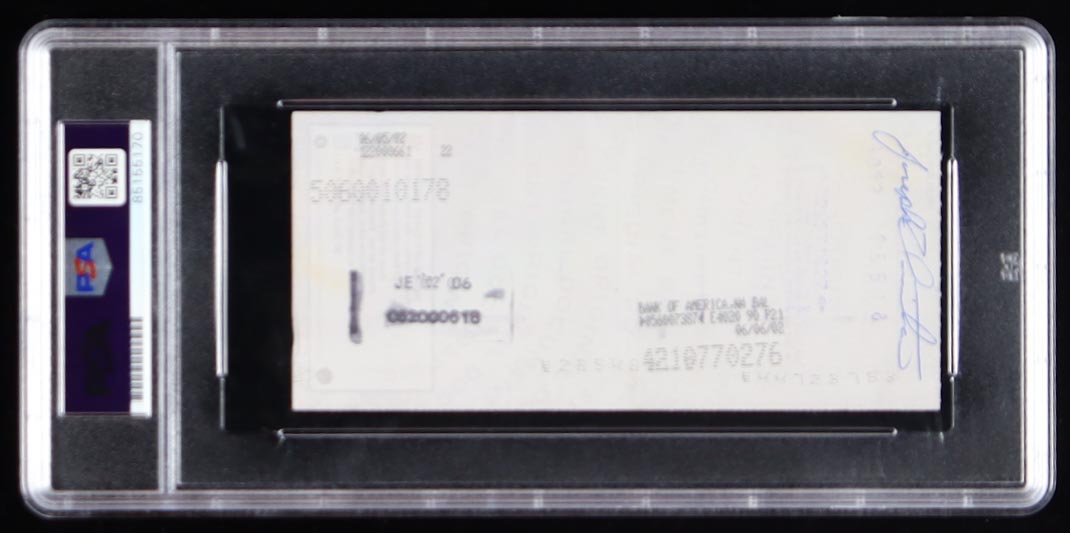 Johnny Unitas Signed 2002 Personal Check (PSA | Autograph Graded 9) at PristineAuction.com Johnny Unitas Signed 2002 Personal Check (PSA | Autograph Graded 9) at PristineAuction.com