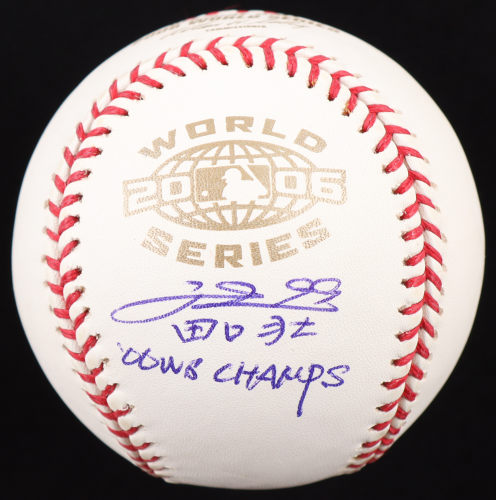 So Taguchi Signed 2006 World Series Baseball Inscribed "06 WS Champs" (JSA) at PristineAuction.com So Taguchi Signed 2006 World Series Baseball Inscribed "06 WS Champs" (JSA) at PristineAuction.com