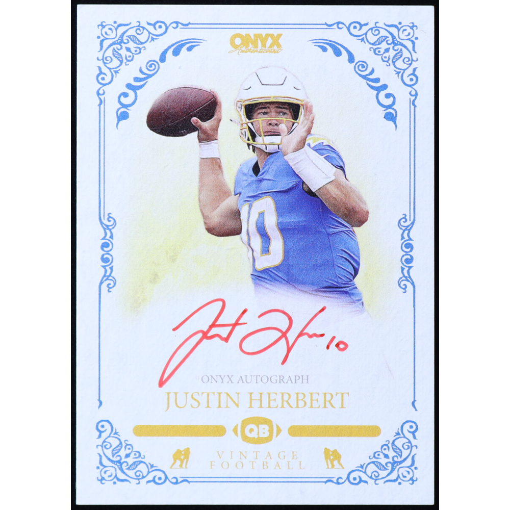 Justin Herbert 2022 Onyx Vintage Autographs #AVJH at PristineAuction.com