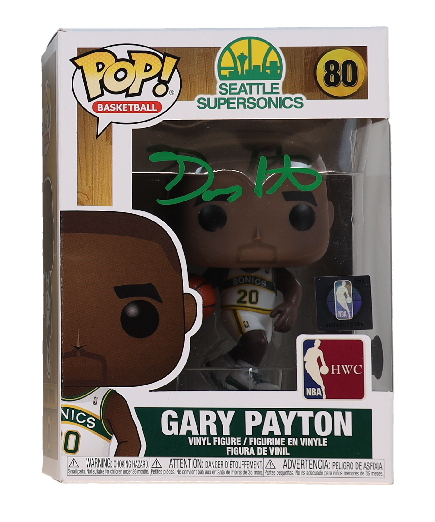 Gary Payton Signed "Supersonics" #80 Funko Pop! Vinyl Figure (Beckett) at PristineAuction.com Gary Payton Signed "Supersonics" #80 Funko Pop! Vinyl Figure (Beckett) at PristineAuction.com