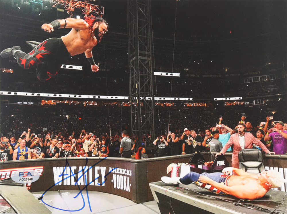 Jacob Fatu Signed WWE 8x10 Photo (PSA) at PristineAuction.com Jacob Fatu Signed WWE 8x10 Photo (PSA) at PristineAuction.com