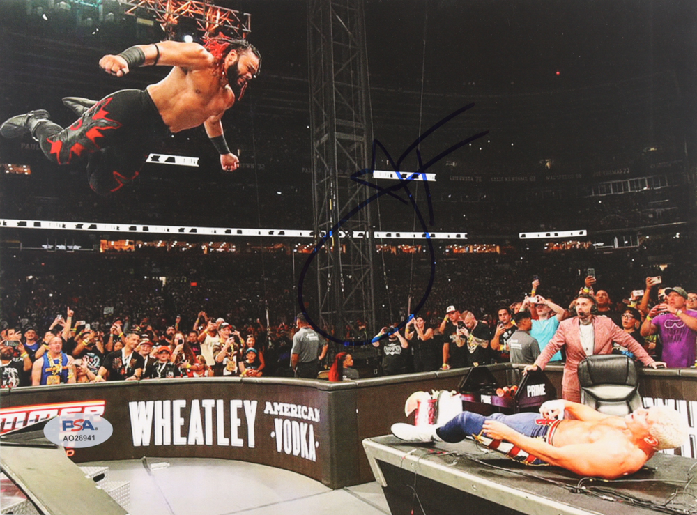 Jacob Fatu Signed WWE 8x10 Photo (PSA) at PristineAuction.com Jacob Fatu Signed WWE 8x10 Photo (PSA) at PristineAuction.com