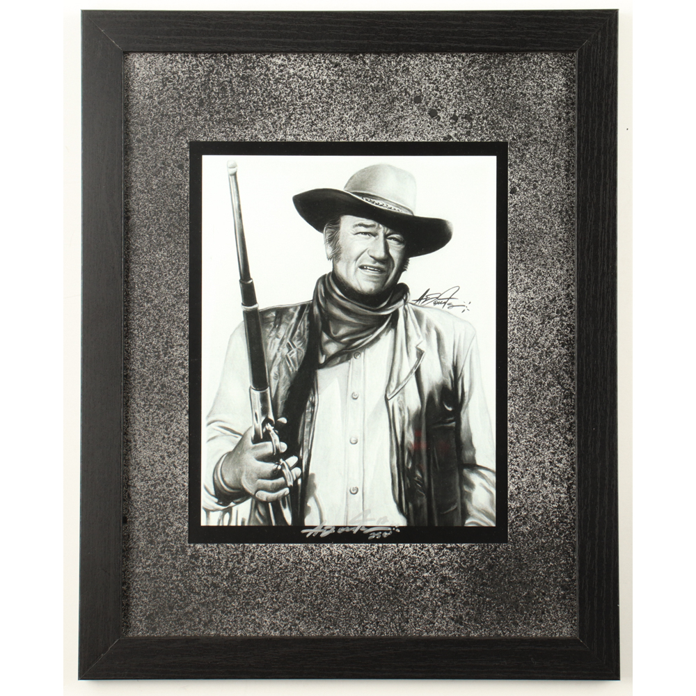 John Wayne LE Custom Framed Print Display #18/250 | Pristine Auction