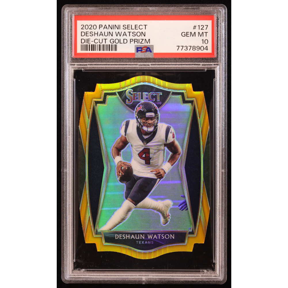 Deshaun Watson 2020 Select Prizm Gold Die Cut #328 #5/10 (PSA 10) at PristineAuction.com