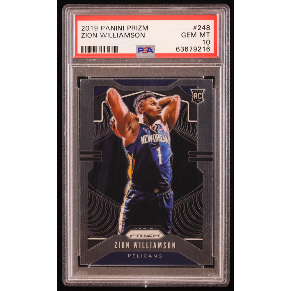 Zion Williamson 2019-20 Panini Prizm #248 RC (PSA 10) at PristineAuction.com