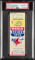 Carl Yastrzemski Signed Original 1975 World Series Game 2 Ticket | Boston Red Sox vs. Cincinnati Reds (PSA | Autograph Graded 10) at PristineAuction.com