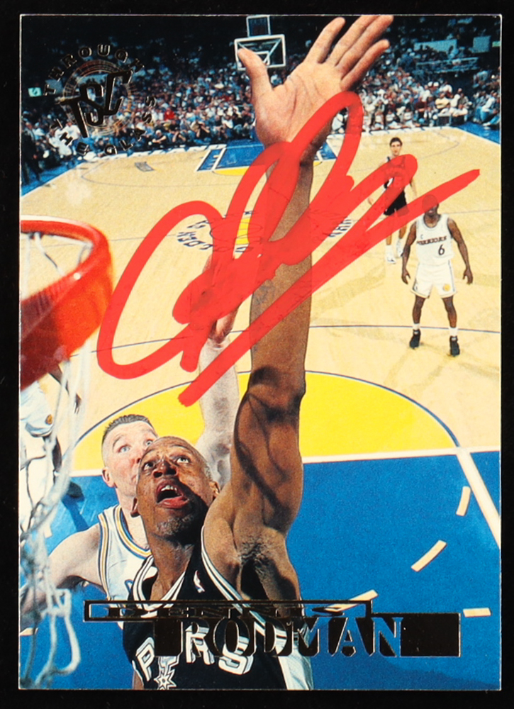 Dennis Rodman Signed 1994-95 Stadium Club #73 TG (JSA) at PristineAuction.com Dennis Rodman Signed 1994-95 Stadium Club #73 TG (JSA) at PristineAuction.com