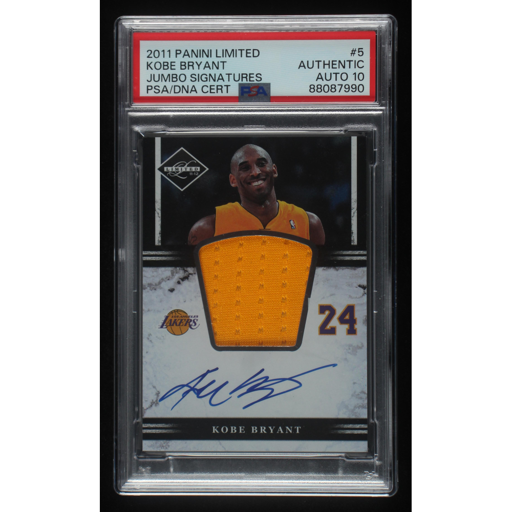 Kobe Bryant 2011 Limited Jumbo Signatures #5 #9/24 (PSA