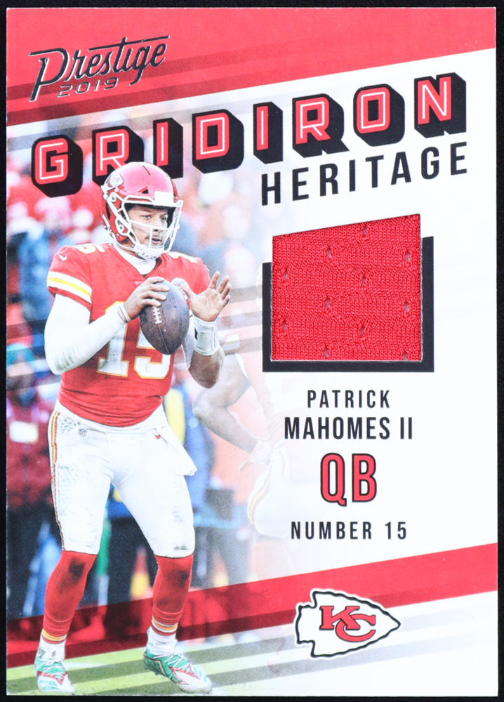 Patrick Mahomes II 2019 Prestige Gridiron Heritage Jerseys #10 at PristineAuction.com Patrick Mahomes II 2019 Prestige Gridiron Heritage Jerseys #10 at PristineAuction.com