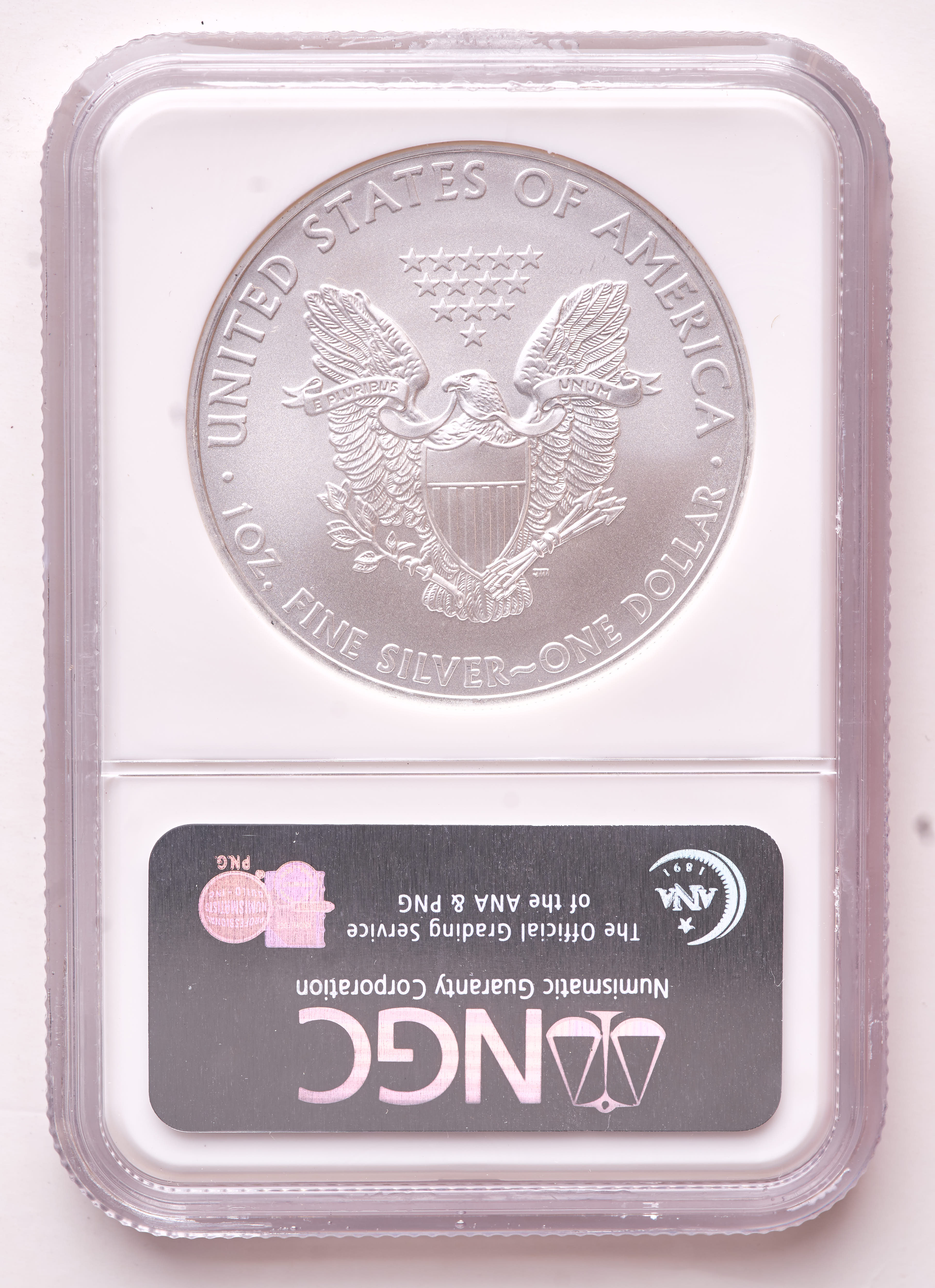 2008 American Silver Eagle 1oz .999 Fine Silver $1 Coin (NGC MS69) at PristineAuction.com 2008 American Silver Eagle 1oz .999 Fine Silver $1 Coin (NGC MS69) at PristineAuction.com