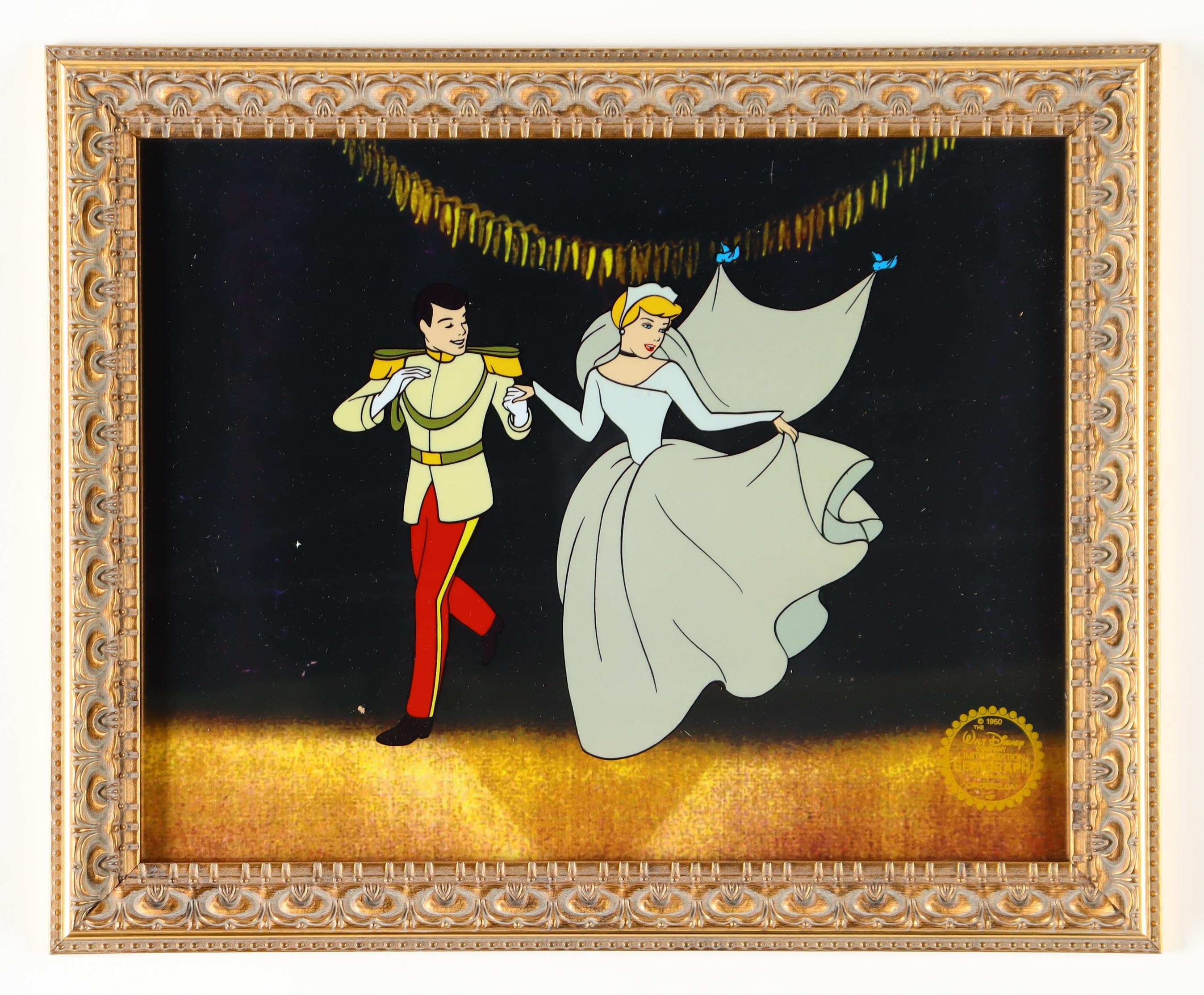 Walt Disney "Cinderella" LE Custom Framed Two-Piece Animation Serigraph Cel at PristineAuction.com Walt Disney "Cinderella" LE Custom Framed Two-Piece Animation Serigraph Cel at PristineAuction.com