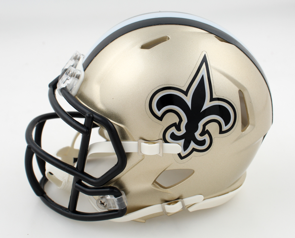 Taysom Hill Signed Saints Speed Mini Helmet (JSA) at PristineAuction.com Taysom Hill Signed Saints Speed Mini Helmet (JSA) at PristineAuction.com