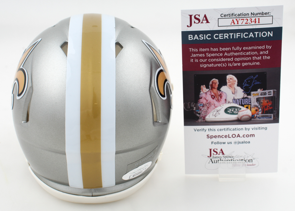 Taysom Hill Signed Saints Flash Alternate Speed Mini Helmet (JSA) at PristineAuction.com Taysom Hill Signed Saints Flash Alternate Speed Mini Helmet (JSA) at PristineAuction.com