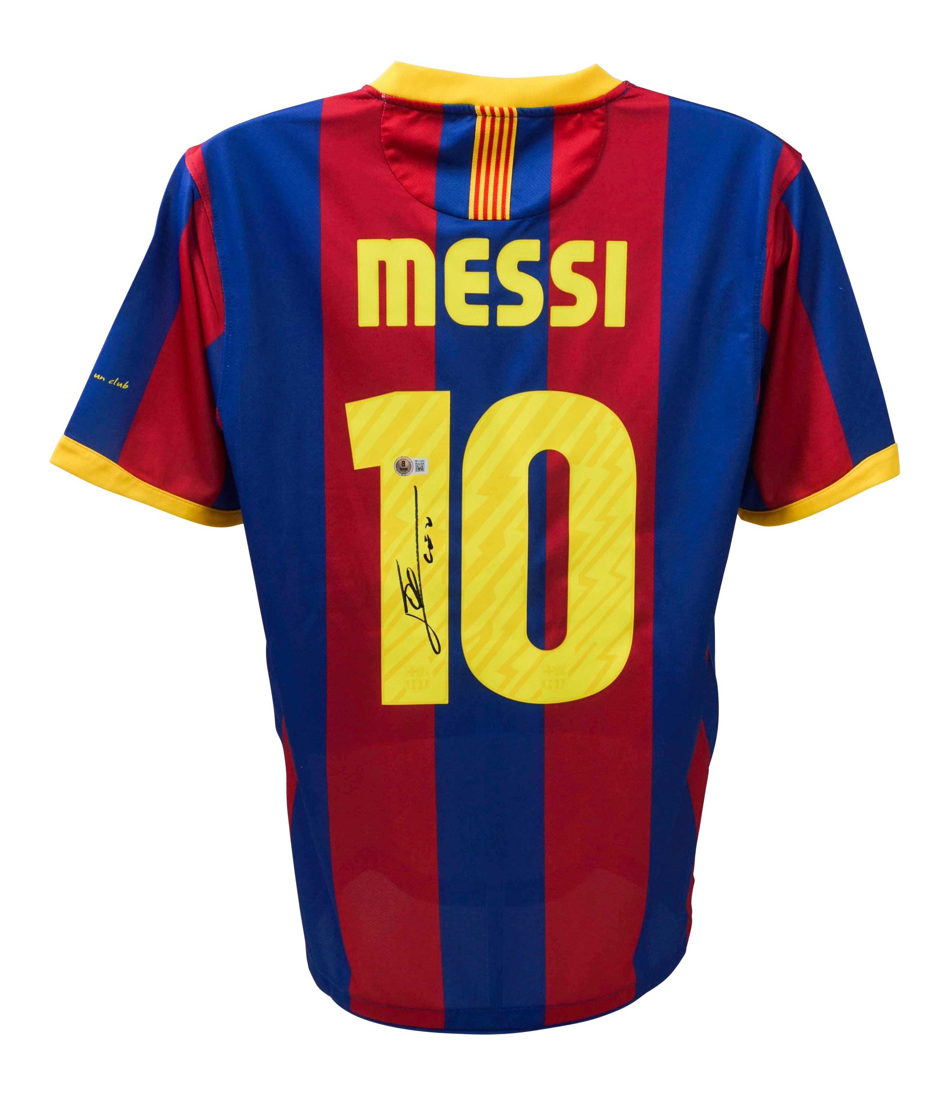 Lionel Messi Signed Barcelona Jersey Beckett Pristine Auction