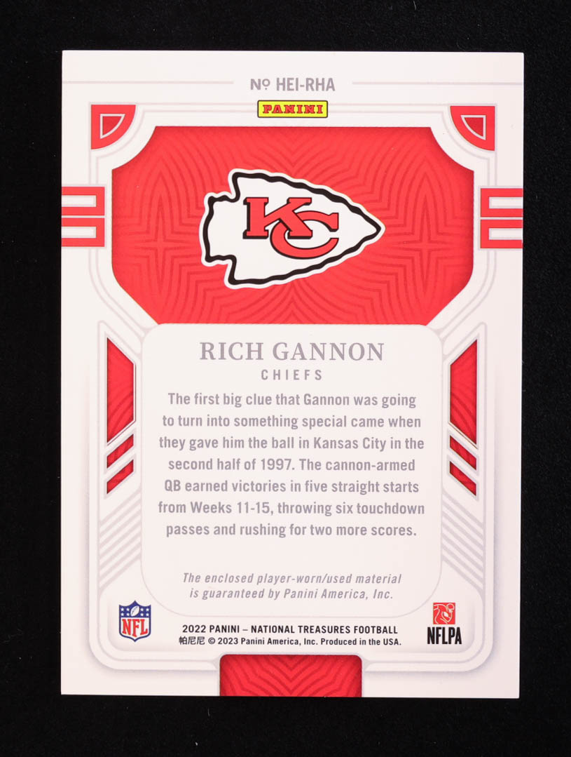 Rich Gannon 2022 Panini National Treasures Heirlooms Holo Gold #7 #05/10 at PristineAuction.com Rich Gannon 2022 Panini National Treasures Heirlooms Holo Gold #7 #05/10 at PristineAuction.com