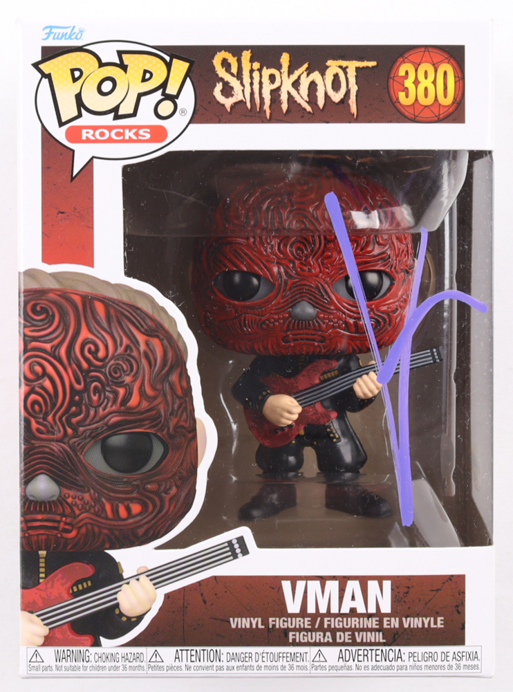 Alessandro Venturella Signed "SlipKnot" #380 Vman Funko Pop! Vinyl Figure (ACOA) at PristineAuction.com Alessandro Venturella Signed "SlipKnot" #380 Vman Funko Pop! Vinyl Figure (ACOA) at PristineAuction.com