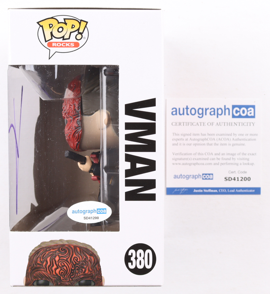 Alessandro Venturella Signed "SlipKnot" #380 Vman Funko Pop! Vinyl Figure (ACOA) at PristineAuction.com Alessandro Venturella Signed "SlipKnot" #380 Vman Funko Pop! Vinyl Figure (ACOA) at PristineAuction.com