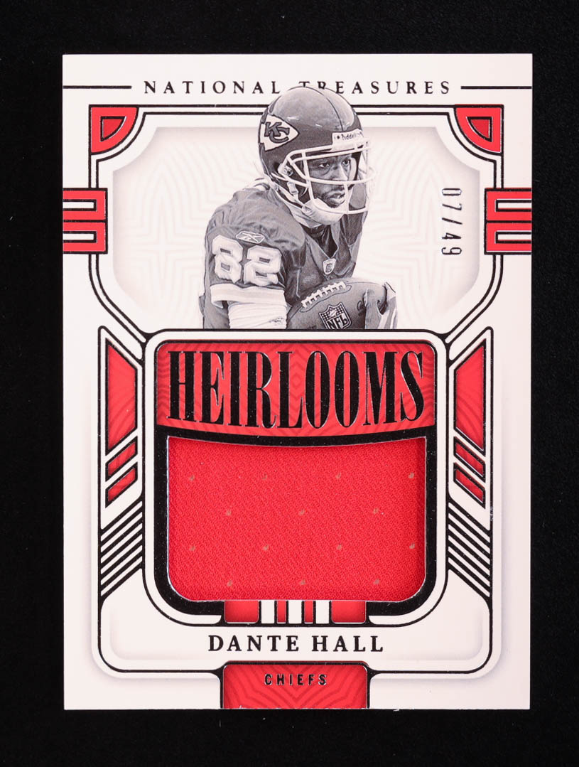 Dante Hall 2022 Panini National Treasures Heirlooms #16 #07/49 at PristineAuction.com Dante Hall 2022 Panini National Treasures Heirlooms #16 #07/49 at PristineAuction.com