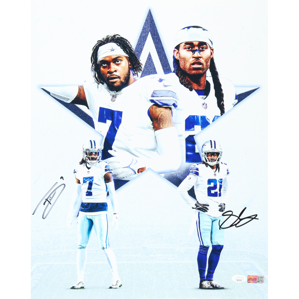 Trevon Diggs & Stephon Gilmore Signed Cowboys 16x20 Photo (JSA) at PristineAuction.com