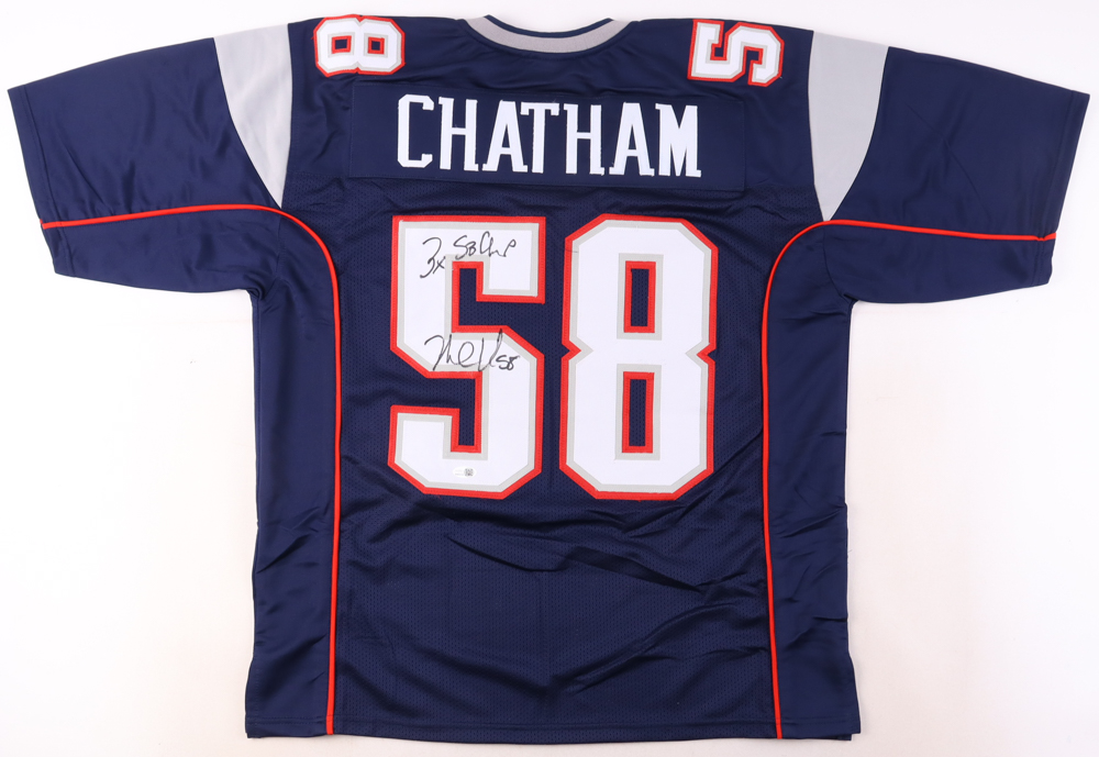 Matt Chatham Signed Jersey Inscribed "3x SB Champ" (JSA) at PristineAuction.com Matt Chatham Signed Jersey Inscribed "3x SB Champ" (JSA) at PristineAuction.com