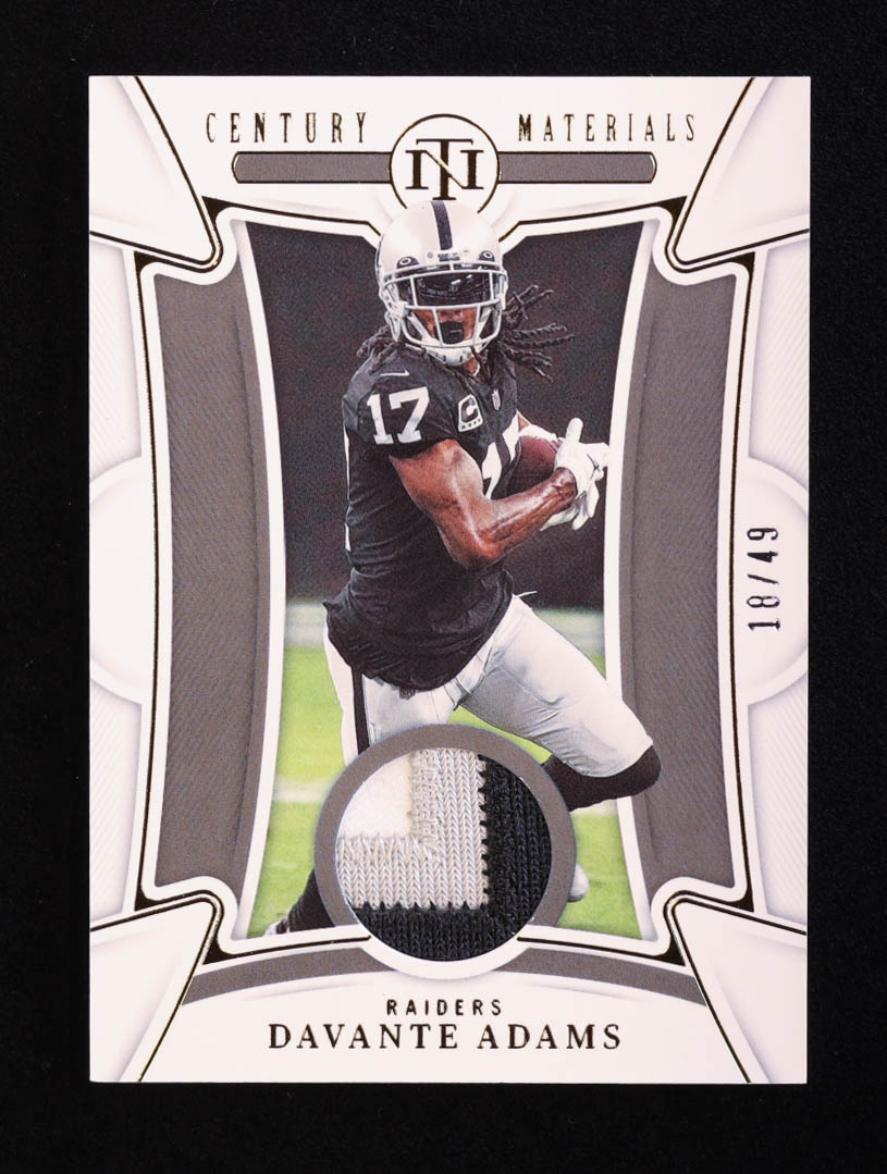 Davante Adams 2022 Panini National Treasures Century Materials Gold #88 #18/49 at PristineAuction.com Davante Adams 2022 Panini National Treasures Century Materials Gold #88 #18/49 at PristineAuction.com