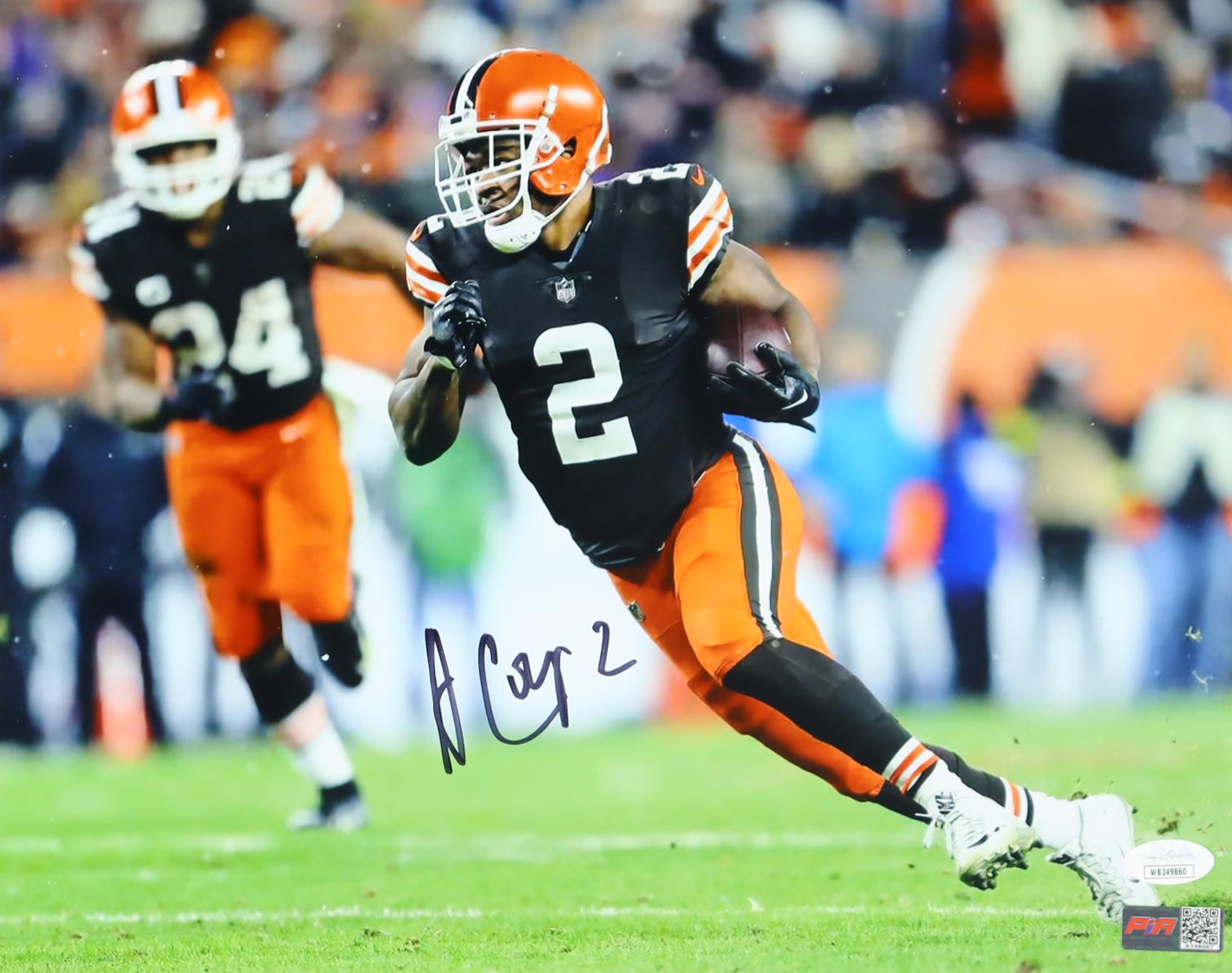 Amari Cooper Signed Browns 11x14 Photo (JSA & PIA) at PristineAuction.com Amari Cooper Signed Browns 11x14 Photo (JSA & PIA) at PristineAuction.com