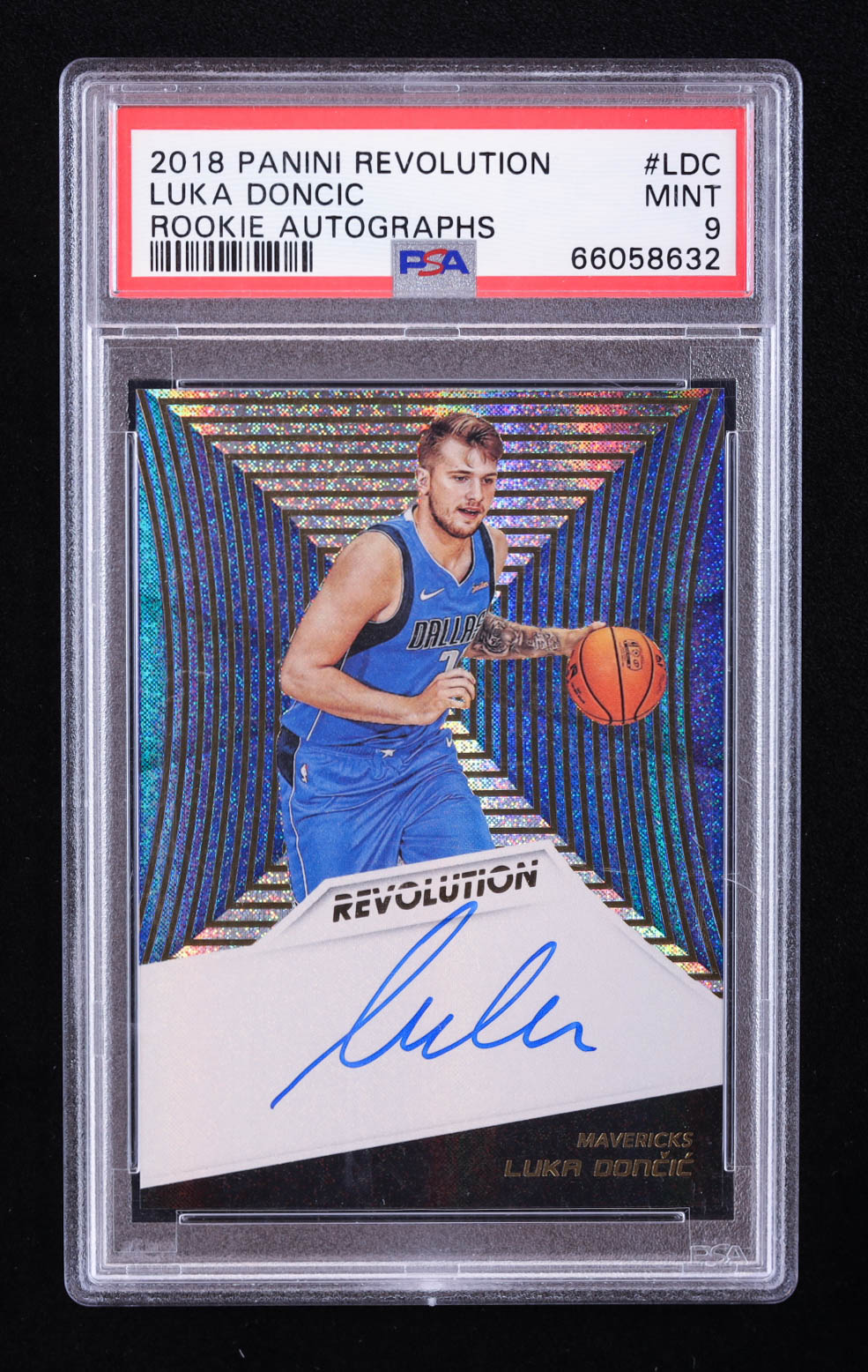 Luka Doncic 2018-19 Panini Revolution Rookie Autographs #RALDC (PSA 9) at PristineAuction.com Luka Doncic 2018-19 Panini Revolution Rookie Autographs #RALDC (PSA 9) at PristineAuction.com