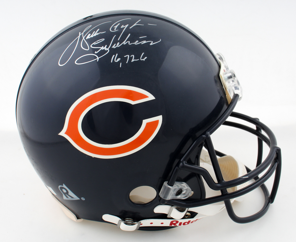 Walter Payton Signed Bears Full-Size Authentic Helmet Inscribed "Sweetness" & "16,726" (Beckett) at PristineAuction.com Walter Payton Signed Bears Full-Size Authentic Helmet Inscribed "Sweetness" & "16,726" (Beckett) at PristineAuction.com