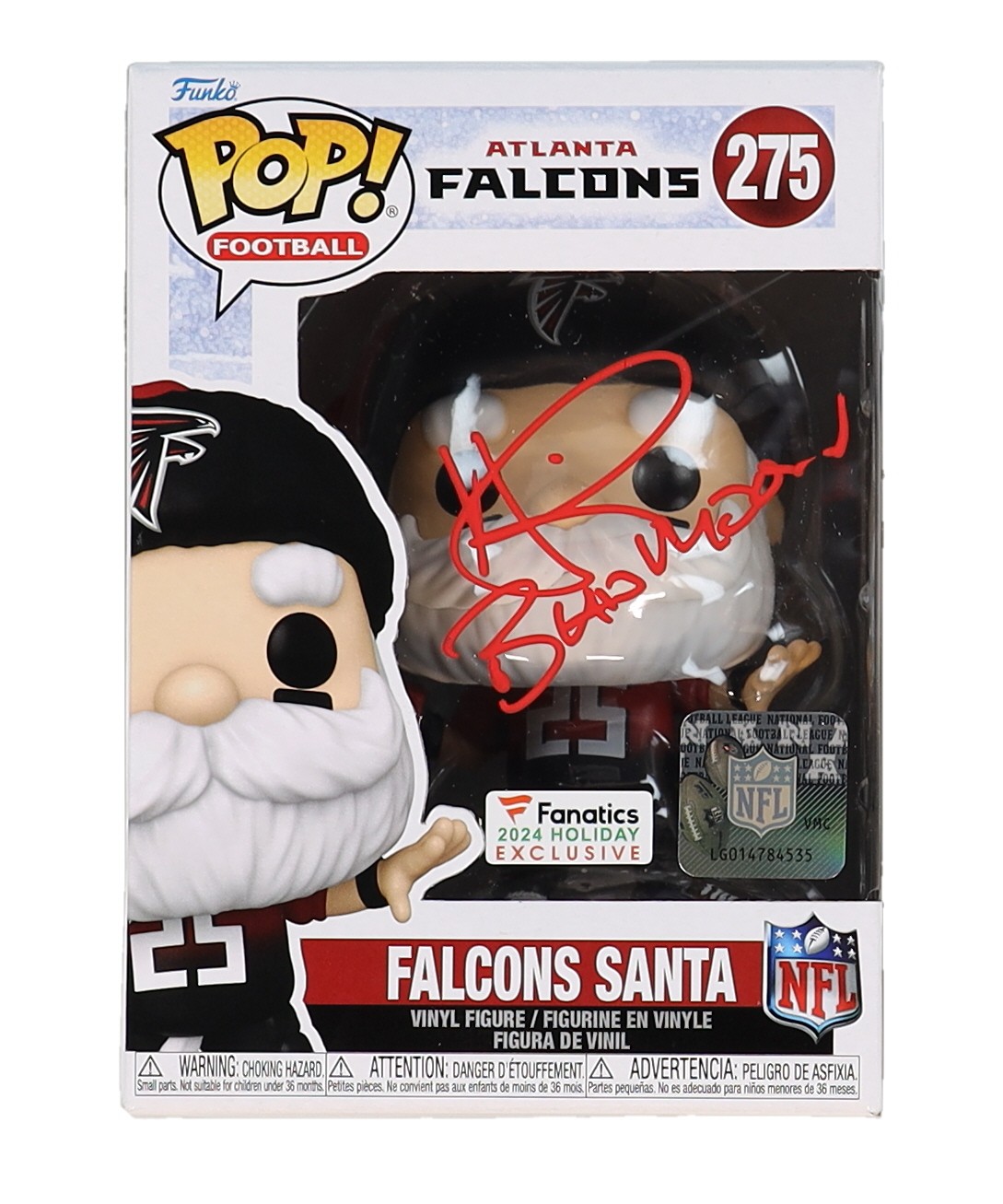 Andre Rison Signed Falcons #190 Falcons Santa Funko Pop! Vinyl Figure Inscribed "Bad Moon" (Schwartz) at PristineAuction.com Andre Rison Signed Falcons #190 Falcons Santa Funko Pop! Vinyl Figure Inscribed "Bad Moon" (Schwartz) at PristineAuction.com