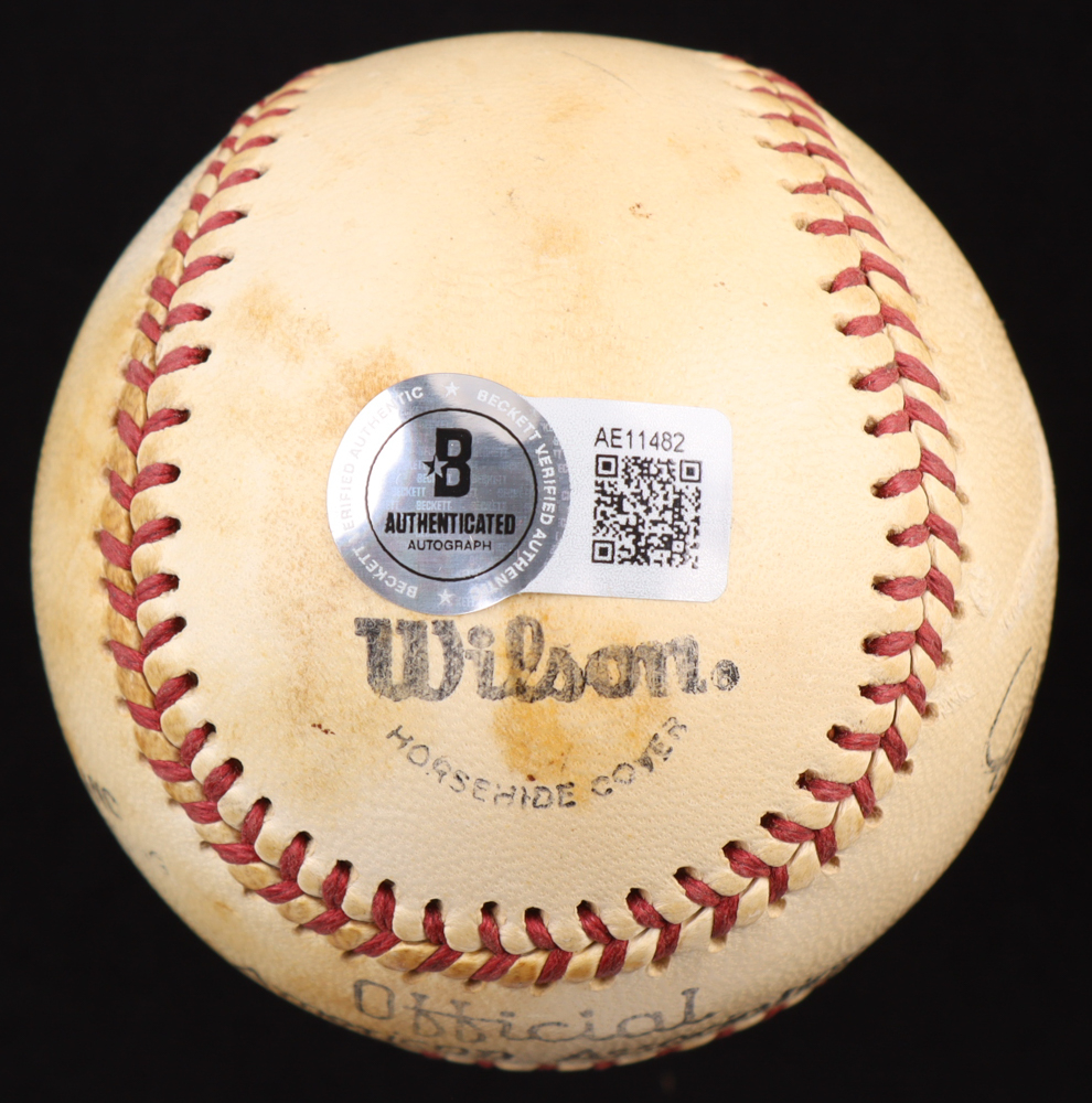Mickey Mantle Signed OAA Baseball Inscribed "To Debbie" (Beckett) at PristineAuction.com Mickey Mantle Signed OAA Baseball Inscribed "To Debbie" (Beckett) at PristineAuction.com