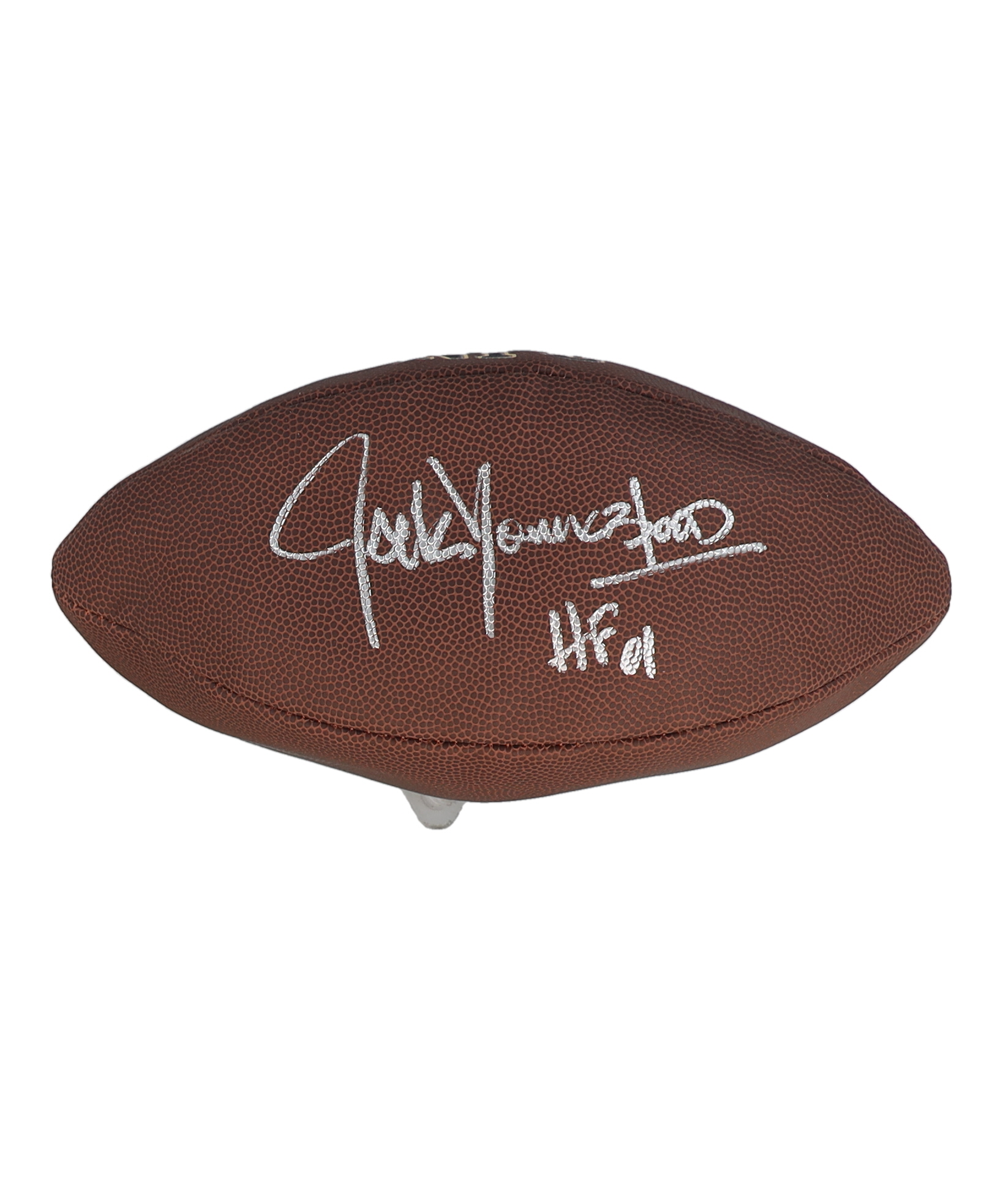 Jack Youngblood Signed NFL Football Inscribed "HOF 01" (Schwartz) at PristineAuction.com Jack Youngblood Signed NFL Football Inscribed "HOF 01" (Schwartz) at PristineAuction.com