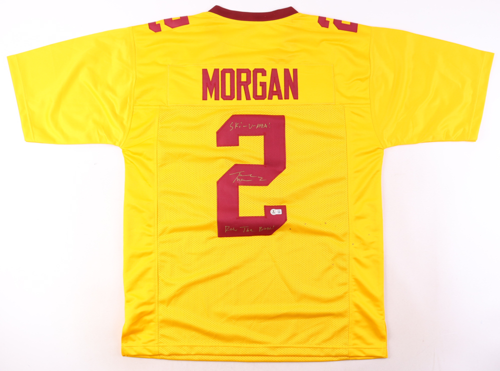 Tanner Morgan Signed Jersey Inscribed "Row The Boat!" & "Ski-U-Mah!" (Beckett) at PristineAuction.com Tanner Morgan Signed Jersey Inscribed "Row The Boat!" & "Ski-U-Mah!" (Beckett) at PristineAuction.com