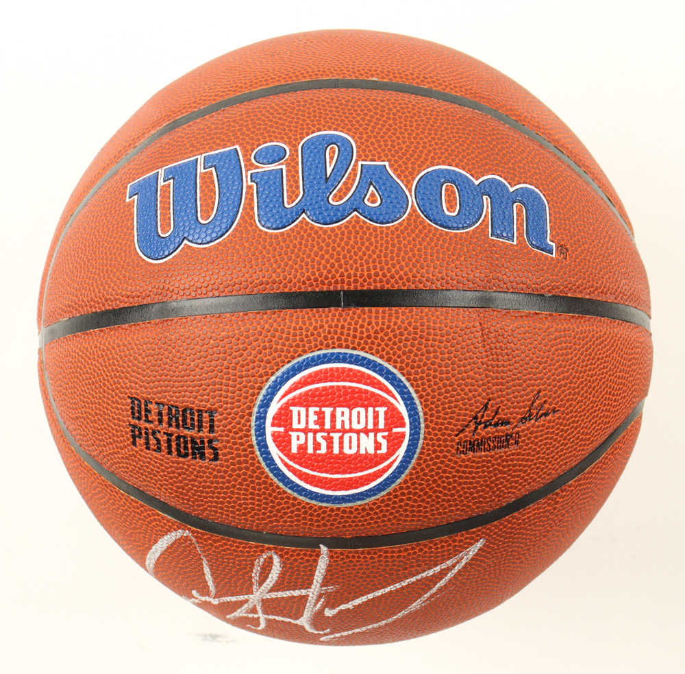 Dennis Rodman Signed Pistons Logo NBA Basketball (Schwartz) at PristineAuction.com Dennis Rodman Signed Pistons Logo NBA Basketball (Schwartz) at PristineAuction.com
