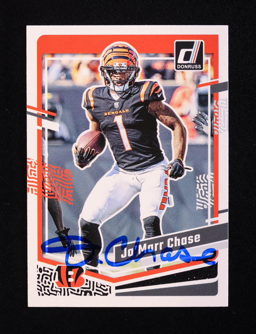 Ja'Marr Chase Signed 2023 Donruss #56 (PIA) at PristineAuction.com Ja'Marr Chase Signed 2023 Donruss #56 (PIA) at PristineAuction.com