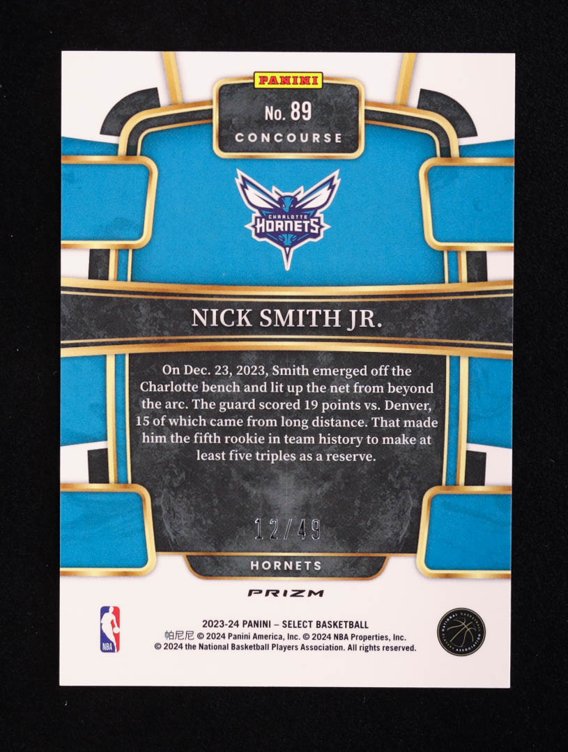Nick Smith Jr. 2023-24 Select Prizms Bronze Checker #89 RC #12/49 at PristineAuction.com Nick Smith Jr. 2023-24 Select Prizms Bronze Checker #89 RC #12/49 at PristineAuction.com