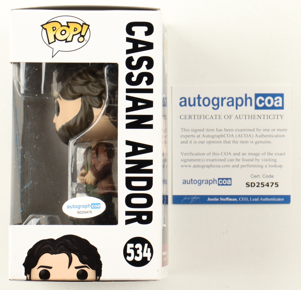 Diego Luna Signed "Star Wars" #534 Cassian Andor Funko Pop! Vinyl Figure (ACOA) at PristineAuction.com Diego Luna Signed "Star Wars" #534 Cassian Andor Funko Pop! Vinyl Figure (ACOA) at PristineAuction.com