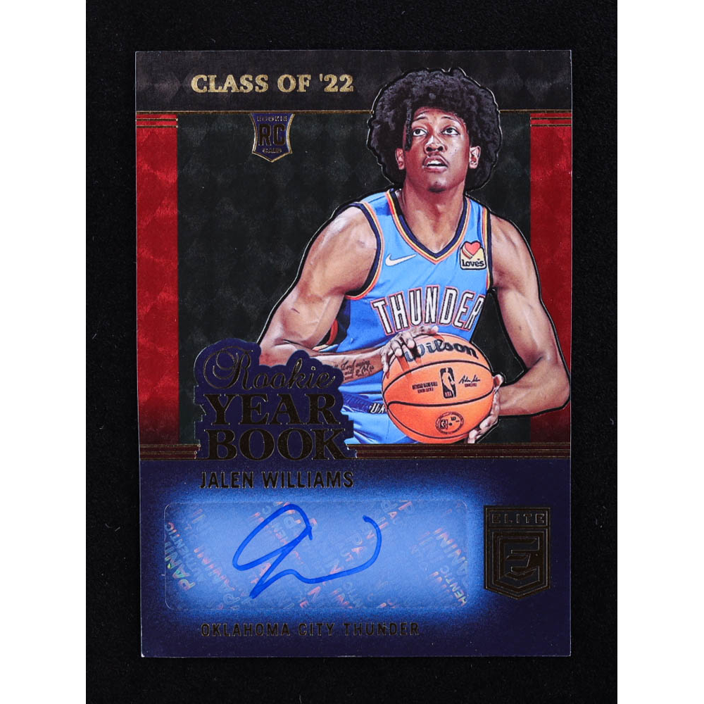 Jalen Williams 2022-23 Elite Rookie Yearbook Autographs #10 RC at PristineAuction.com