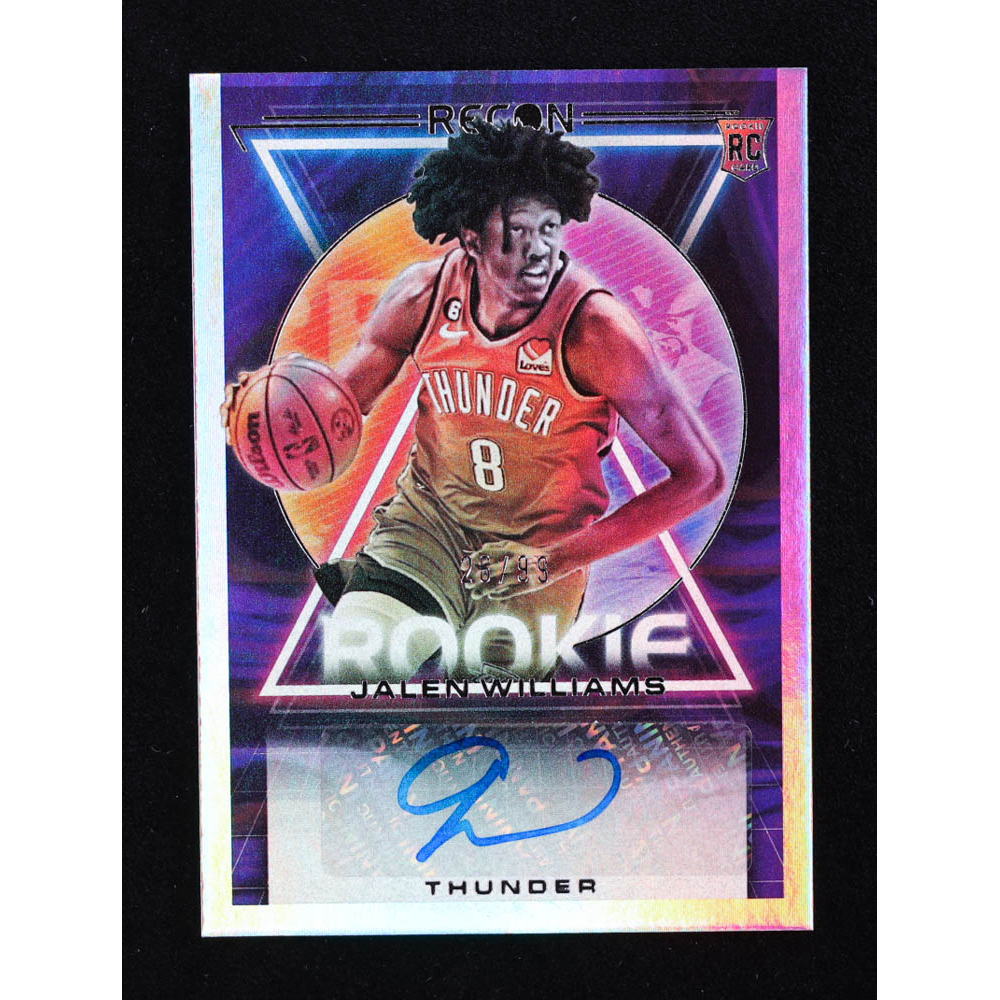 Jalen Williams 2022-23 Panini Recon Rookie Recon Signatures #23 RC #26/99 at PristineAuction.com
