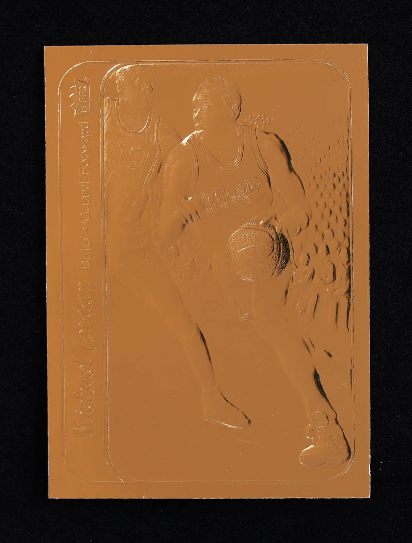 Michael Jordan 1998-99 Fleer Premier Retirement 23Kt Gold Card at PristineAuction.com Michael Jordan 1998-99 Fleer Premier Retirement 23Kt Gold Card at PristineAuction.com
