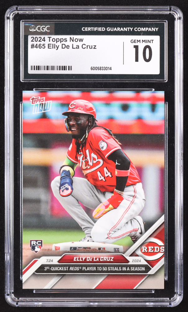 Elly De La Cruz 2024 Topps Now #465 RC (CGC 10) at PristineAuction.com Elly De La Cruz 2024 Topps Now #465 RC (CGC 10) at PristineAuction.com