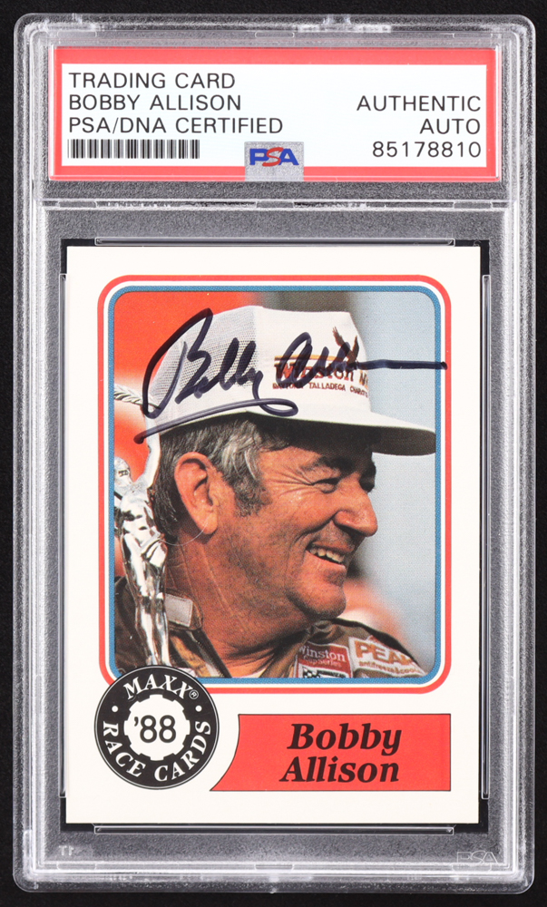 Bobby Allison Signed 1988 Maxx Charlotte #30 RC (PSA) at PristineAuction.com Bobby Allison Signed 1988 Maxx Charlotte #30 RC (PSA) at PristineAuction.com